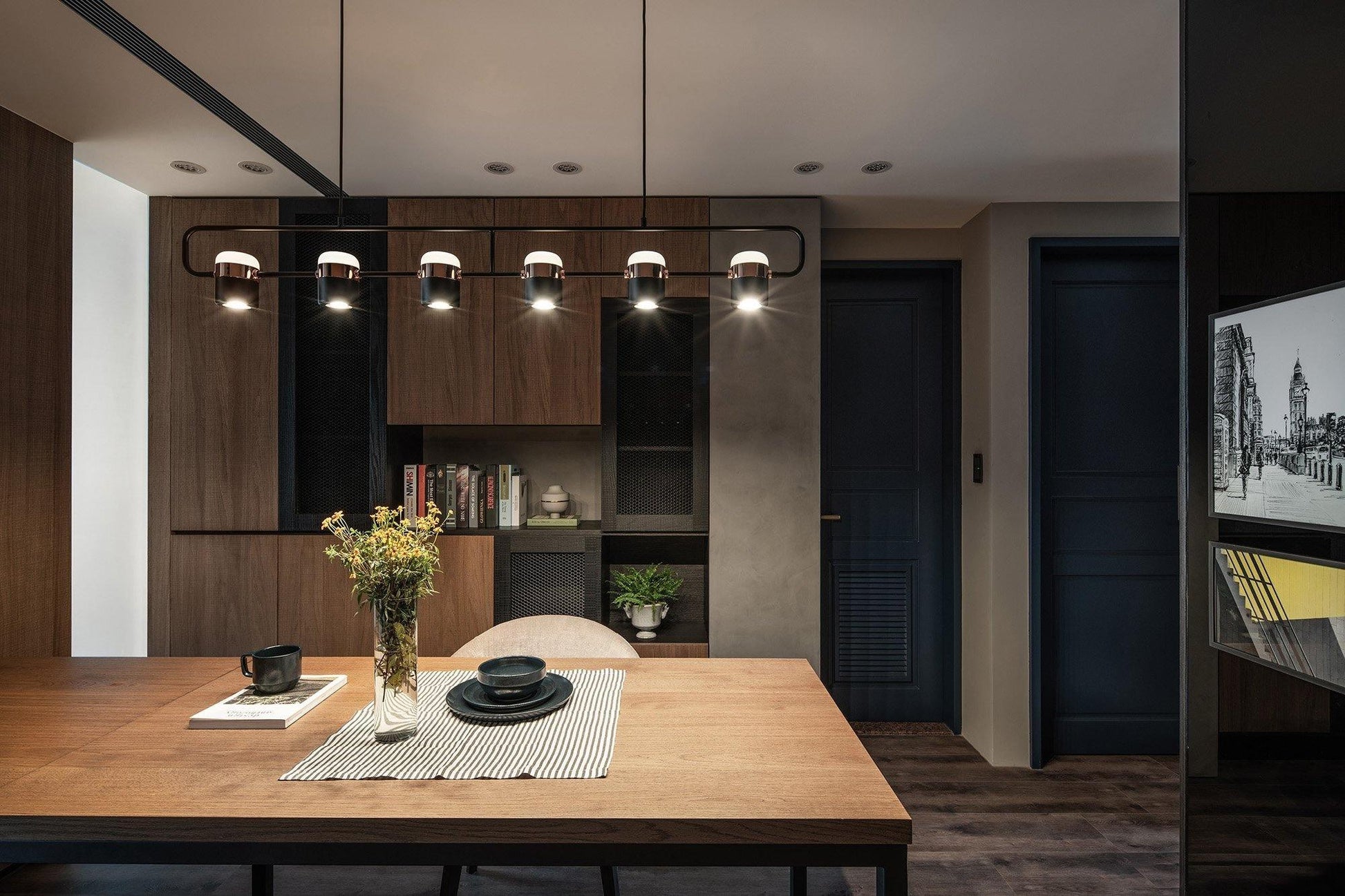 Lirael Pendant Lamp Adjustable Glass with Brass-Neutral Decor