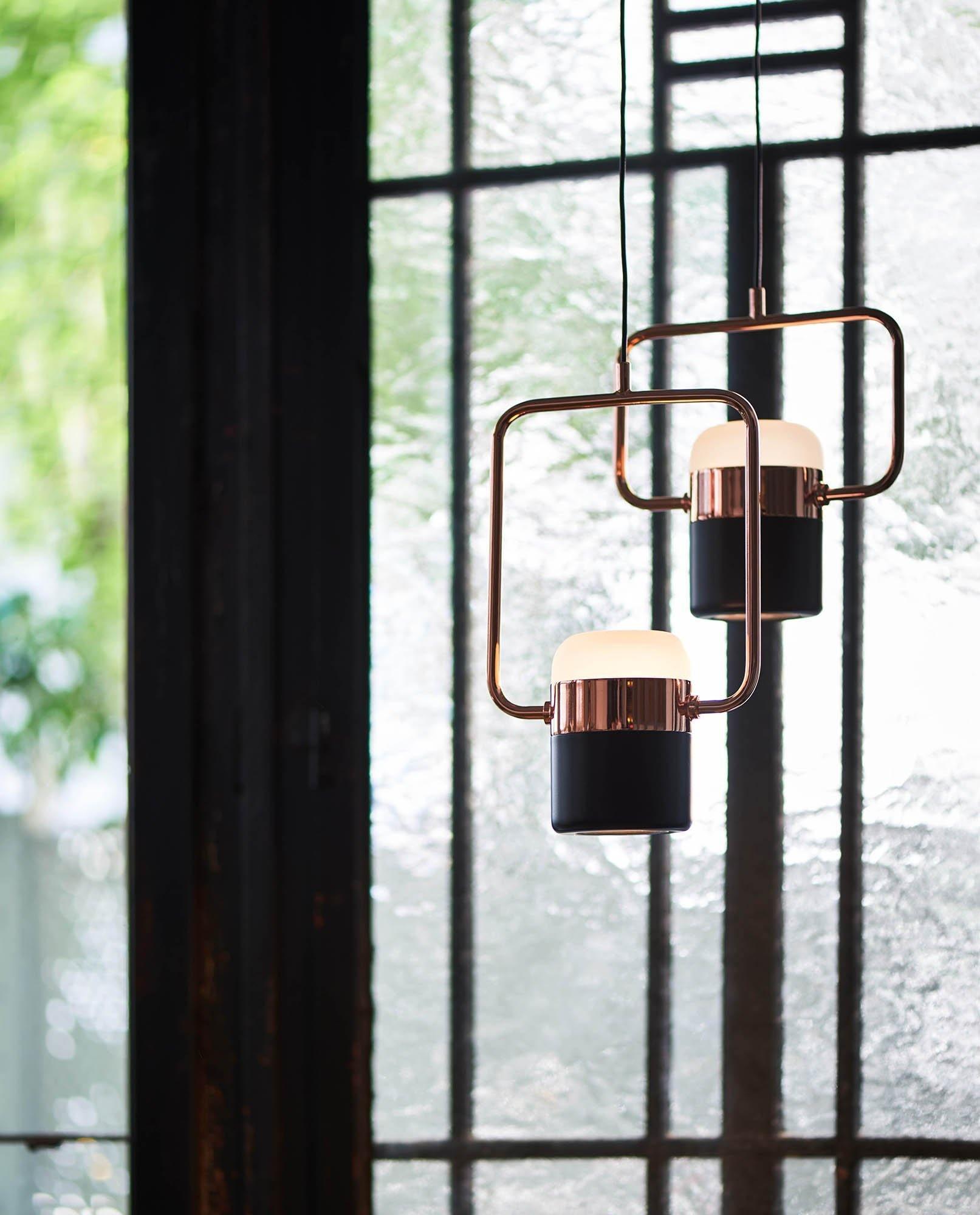 Lirael Pendant Lamp Adjustable Glass with Brass-Neutral Decor