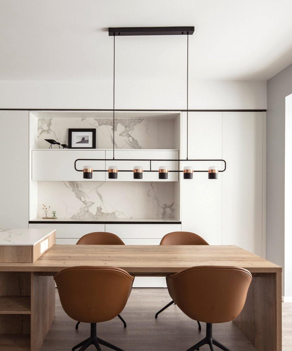 Lirael Pendant Lamp Adjustable Glass with Brass-Neutral Decor