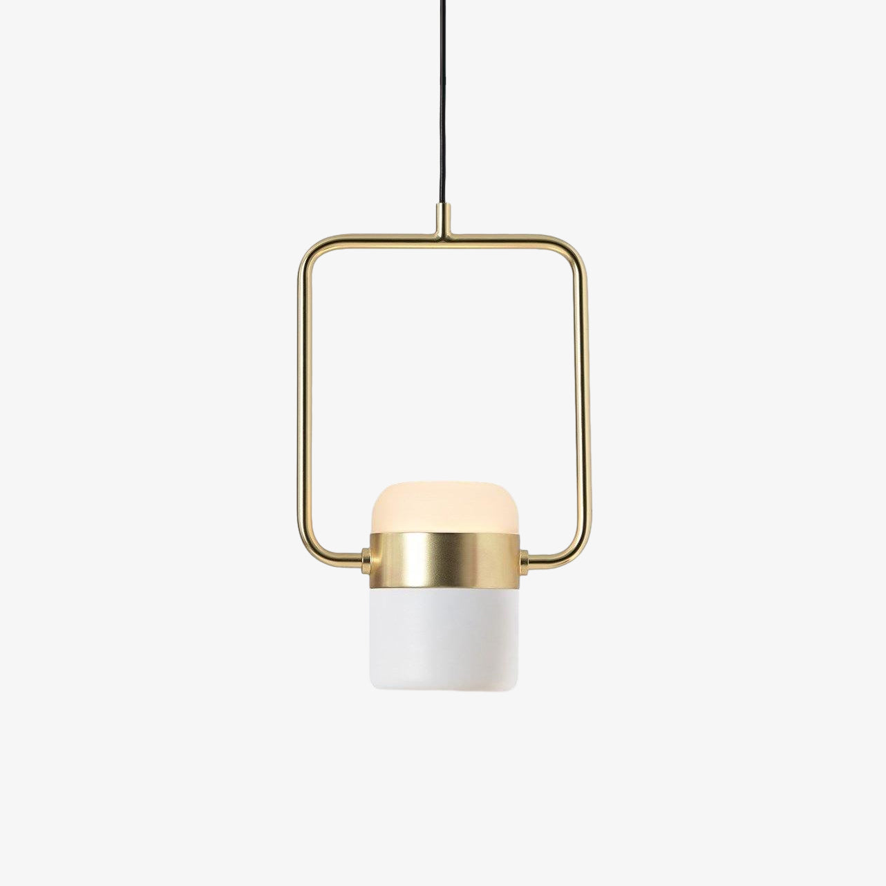 Lirael Pendant Lamp Adjustable Glass with Brass-Neutral Decor