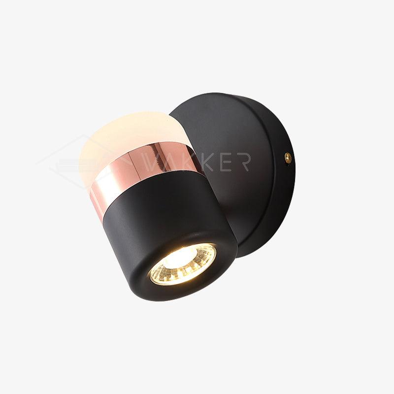 Lustra Wall Lamp Black Glass Adjustable-Neutral Decor