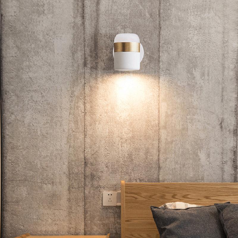 Lustra Wall Lamp Black Glass Adjustable-Neutral Decor