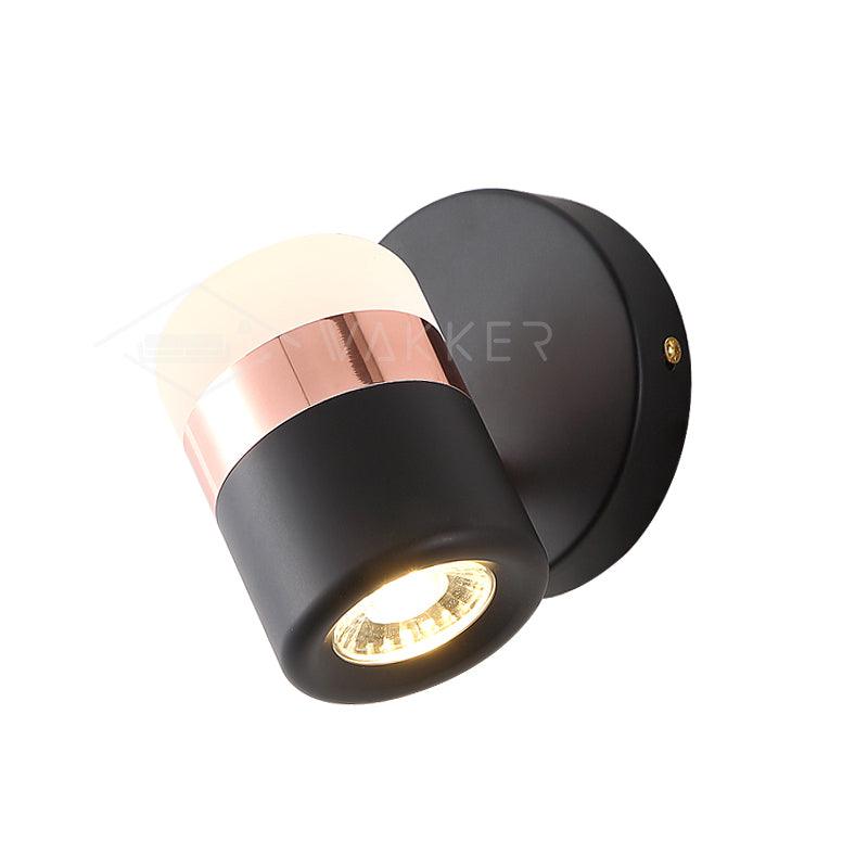 Lustra Wall Lamp Black Glass Adjustable-Neutral Decor
