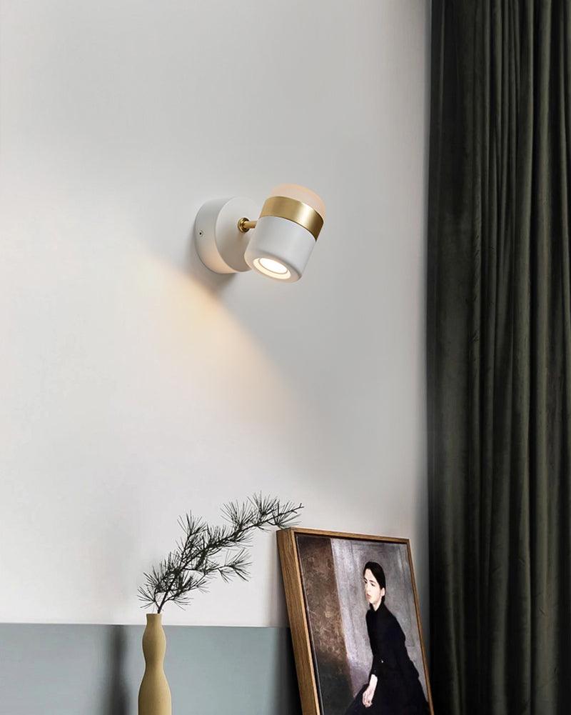 Lustra Wall Lamp Black Glass Adjustable-Neutral Decor