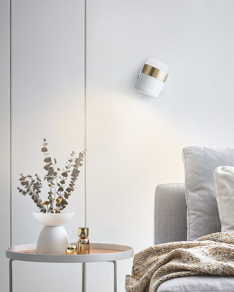 Lustra Wall Lamp Black Glass Adjustable-Neutral Decor