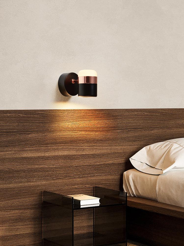 Lustra Wall Lamp Black Glass Adjustable-Neutral Decor