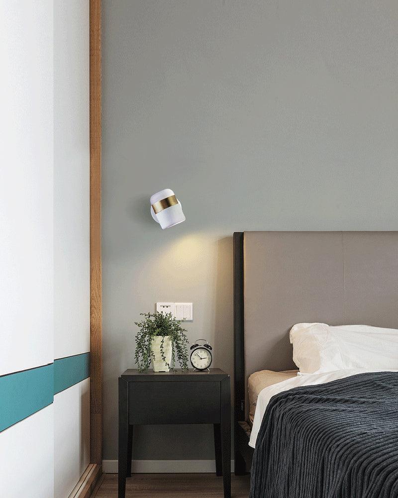Lustra Wall Lamp Black Glass Adjustable-Neutral Decor