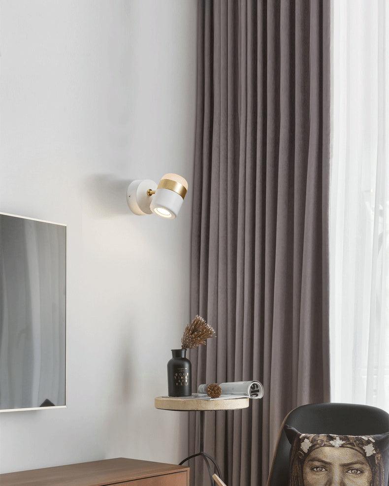 Lustra Wall Lamp Black Glass Adjustable-Neutral Decor