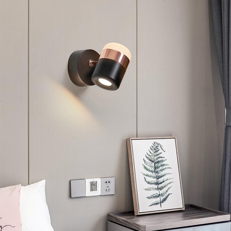 Lustra Wall Lamp Black Glass Adjustable-Neutral Decor