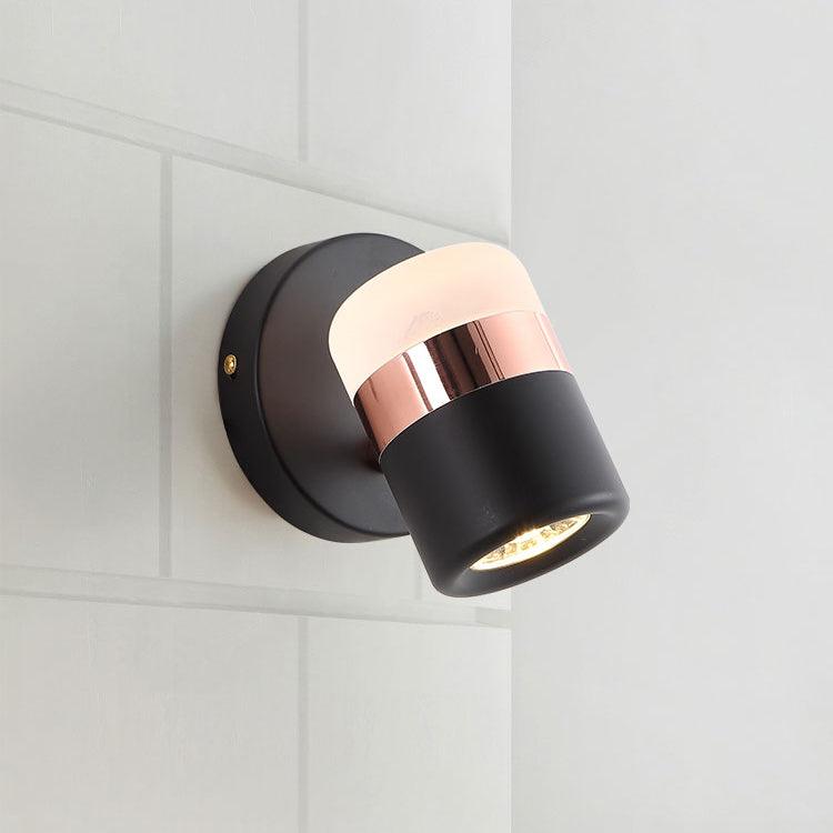 Lustra Wall Lamp Black Glass Adjustable-Neutral Decor