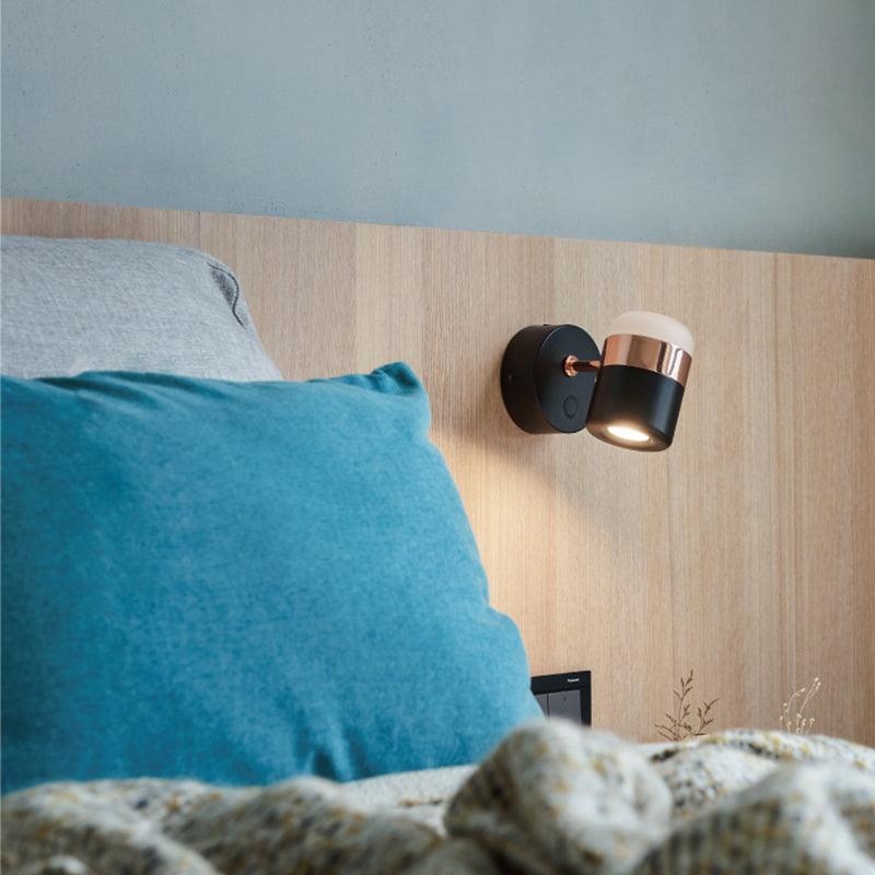 Lustra Wall Lamp Black Glass Adjustable-Neutral Decor