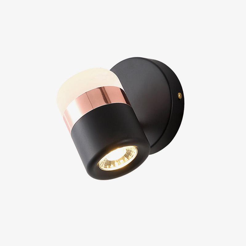 Lustra Wall Lamp Black Glass Adjustable-Neutral Decor