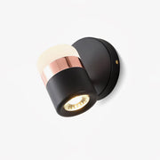 Lustra Wall Lamp Black Glass Adjustable-Neutral Decor