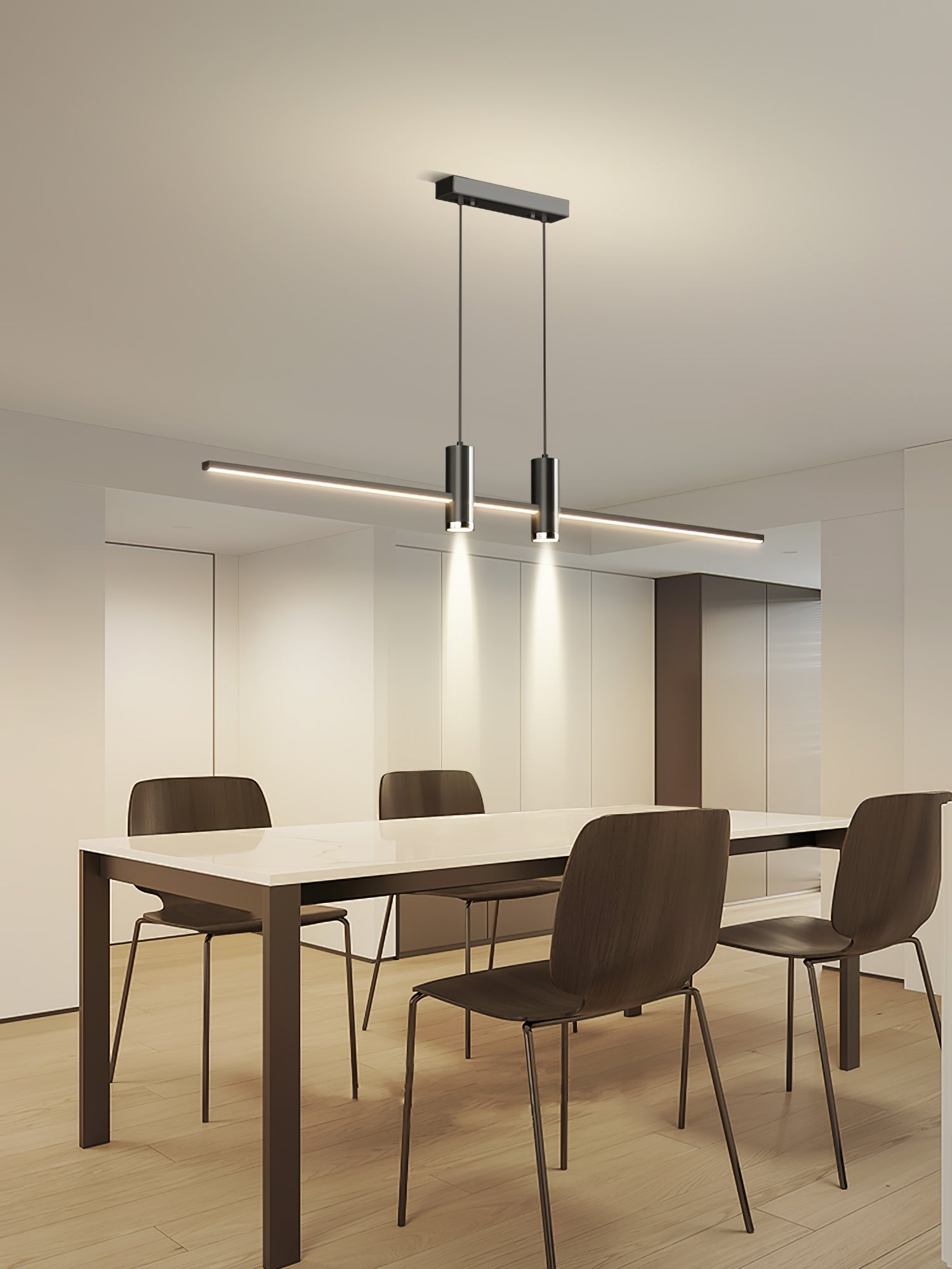 Lustra Pendant Lamp Gold Minimalist for Dining-Neutral Decor