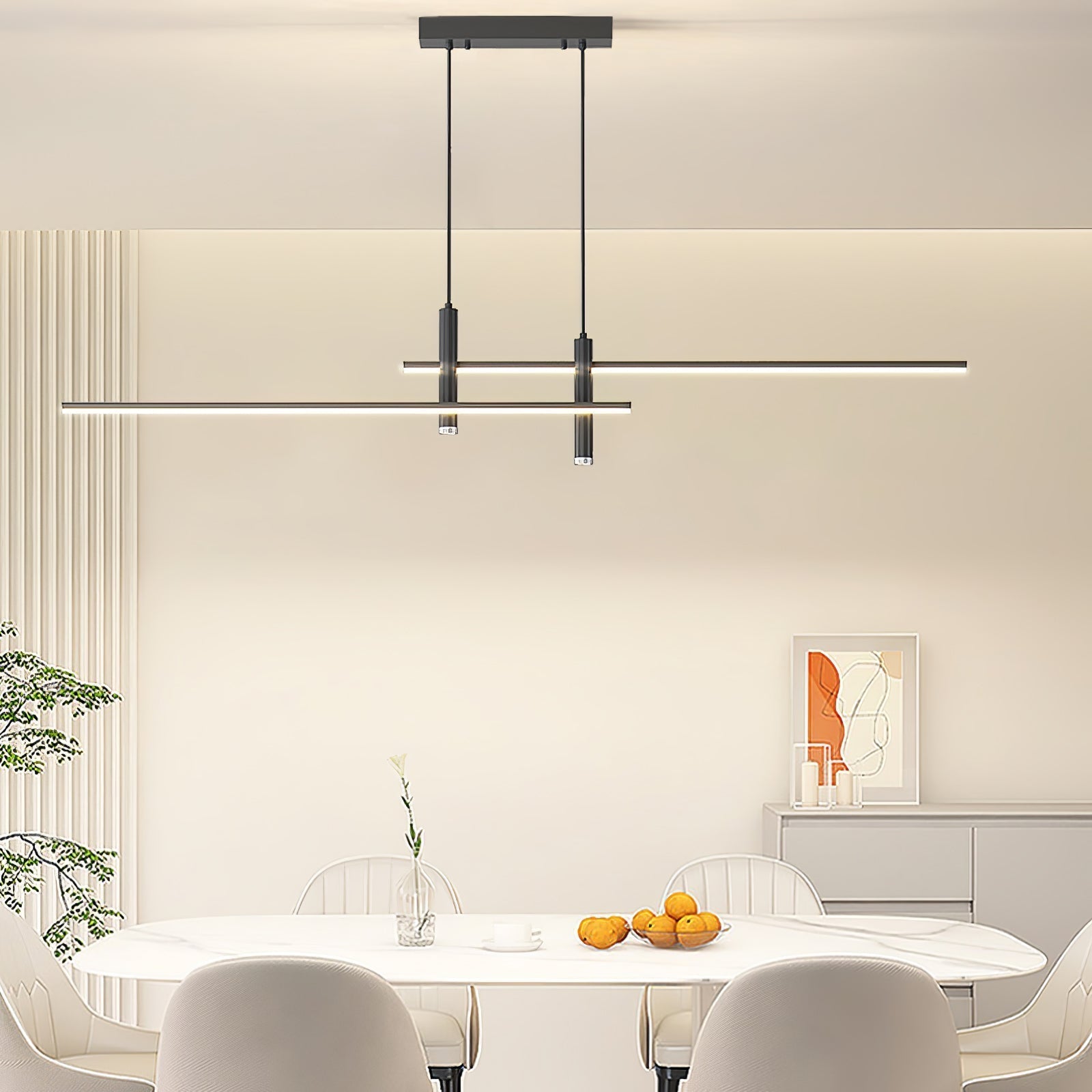 Prym Pendant Light Modern Linear Dining Room - Neutral Decor