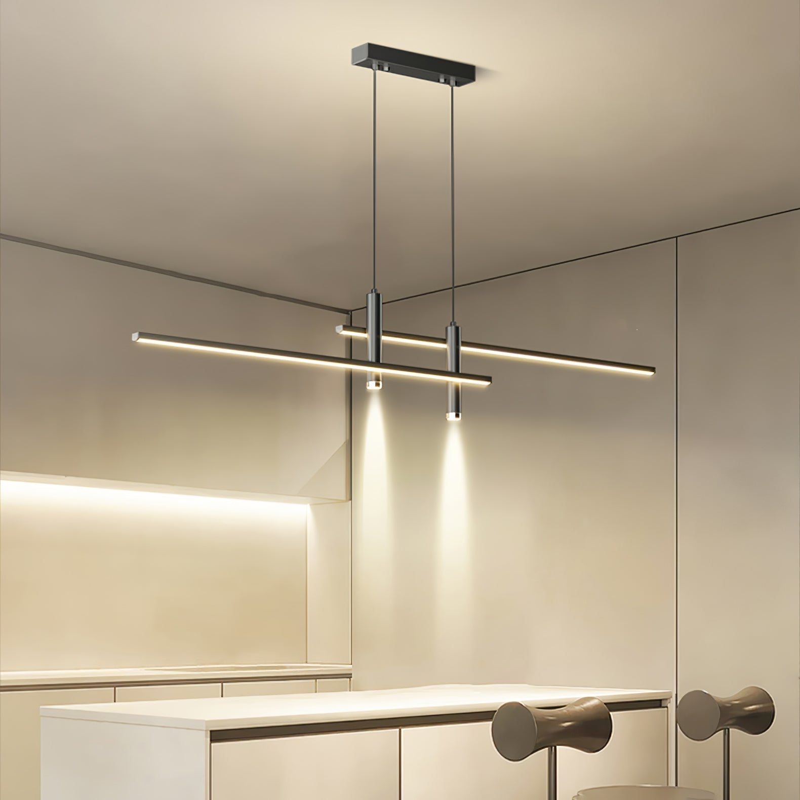 Prym Pendant Light Modern Linear Dining Room - Neutral Decor