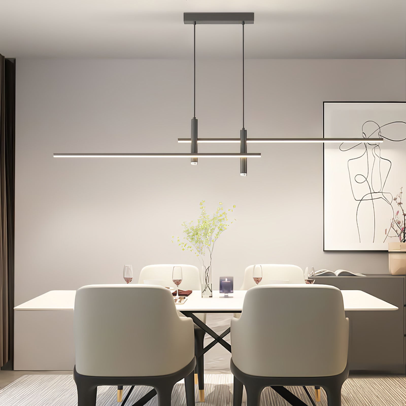 Juna Contemporary Pendant Light-Neutral Decor