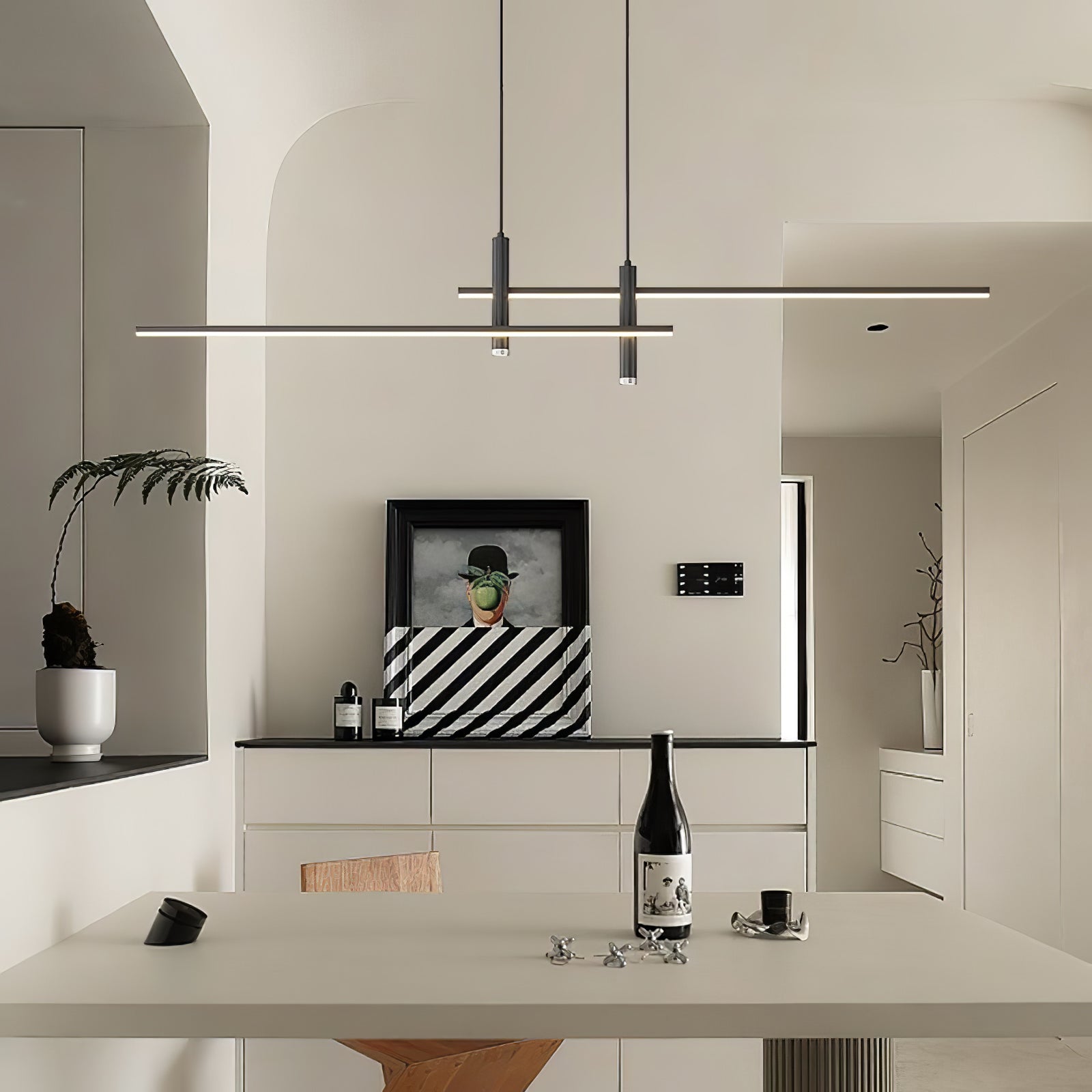 Prym Pendant Light Modern Linear Dining Room - Neutral Decor