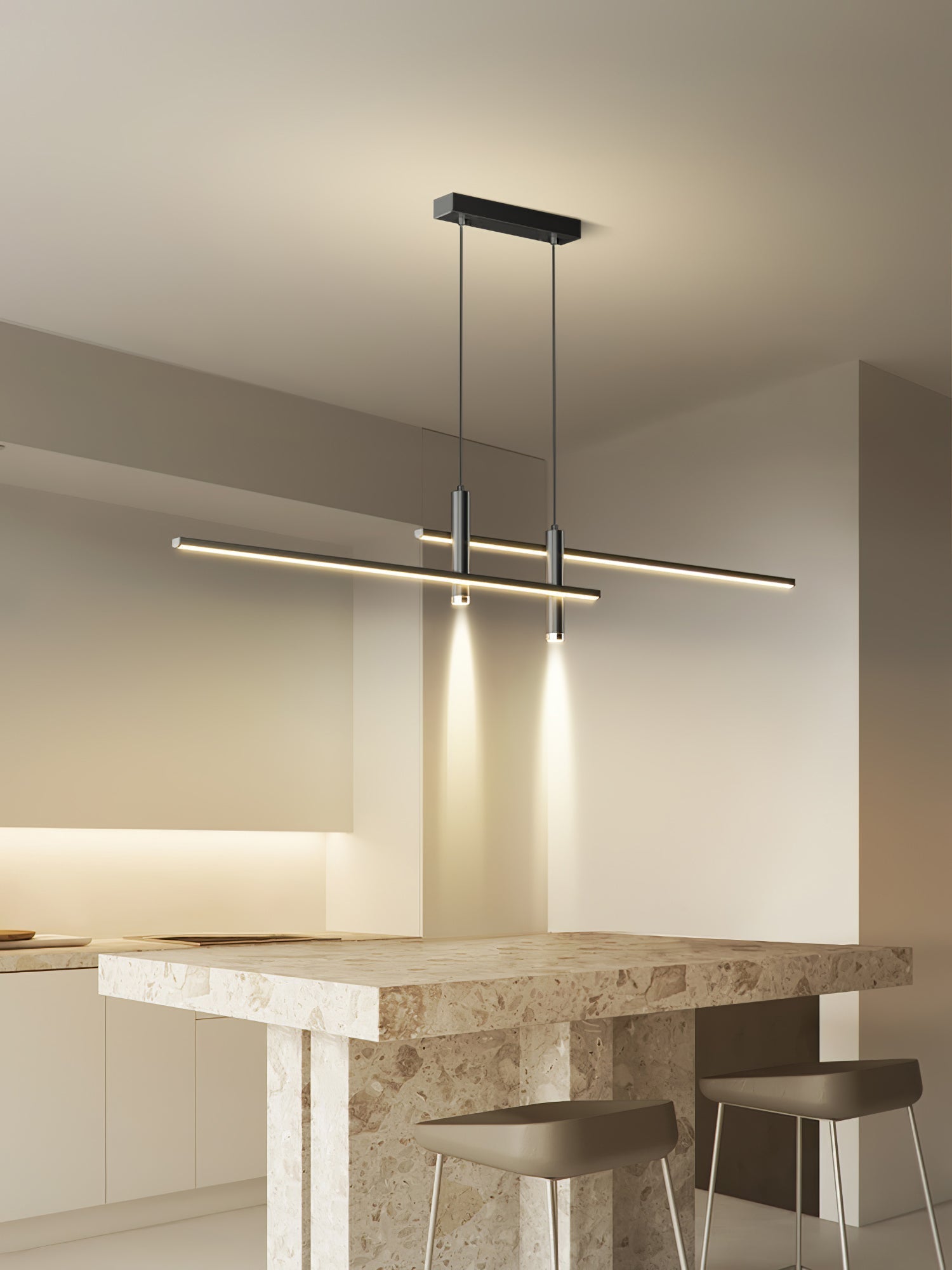 Juna Contemporary Pendant Light-Neutral Decor