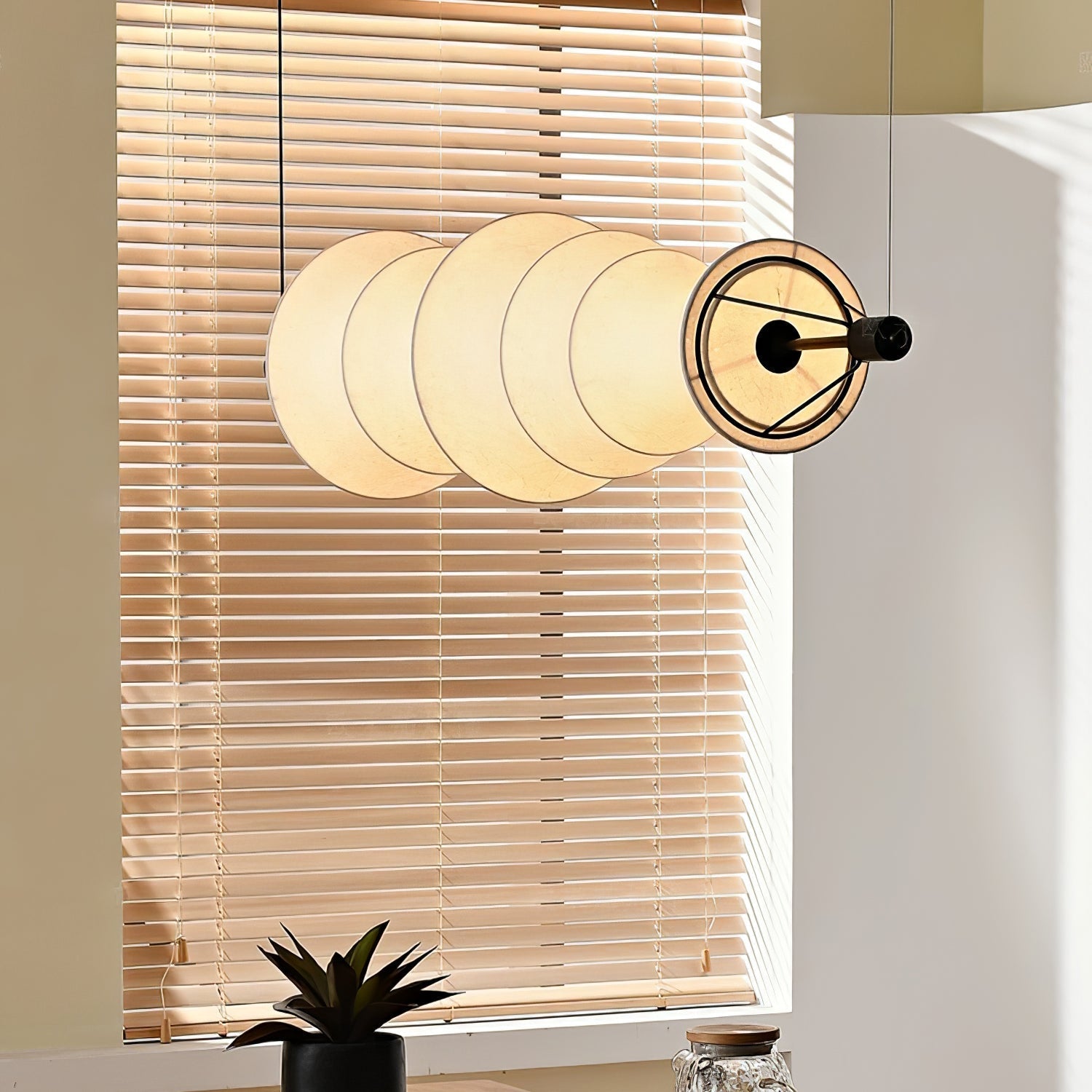 Avlorisra Art Elegance Silk Pendant Lamp-Neutral Decor