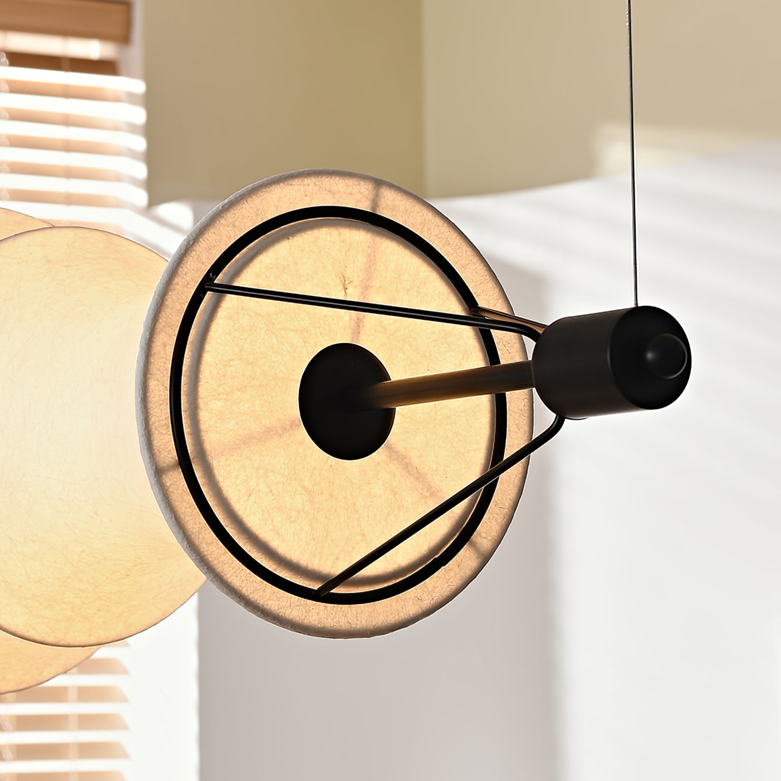 Avlorisra Art Elegance Silk Pendant Lamp-Neutral Decor