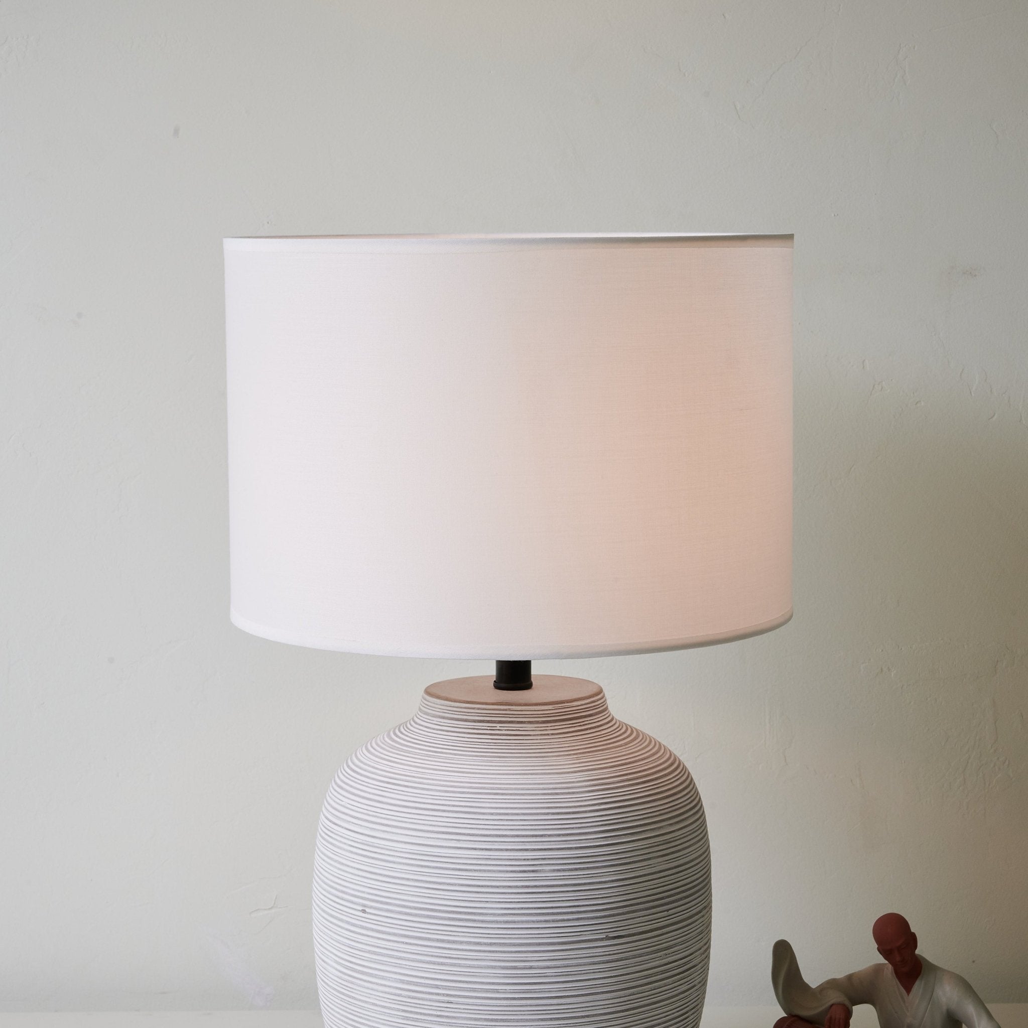 Edward Minimalist Ceramics Table Lamp-Neutral Decor