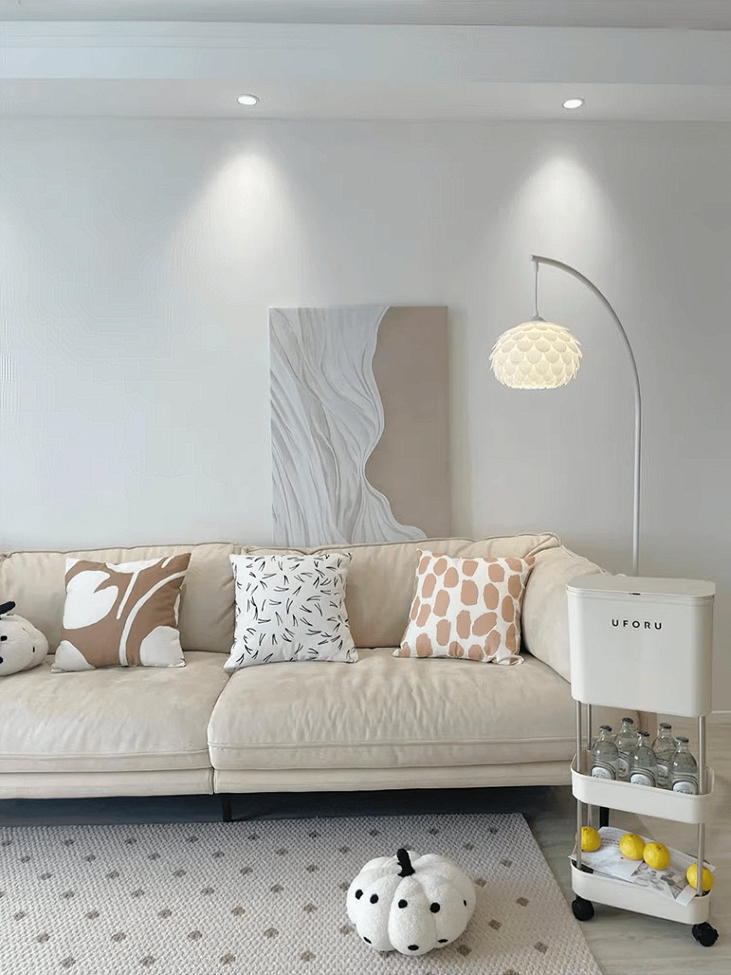 Gordon Modern Floor Lamp-Neutral Decor