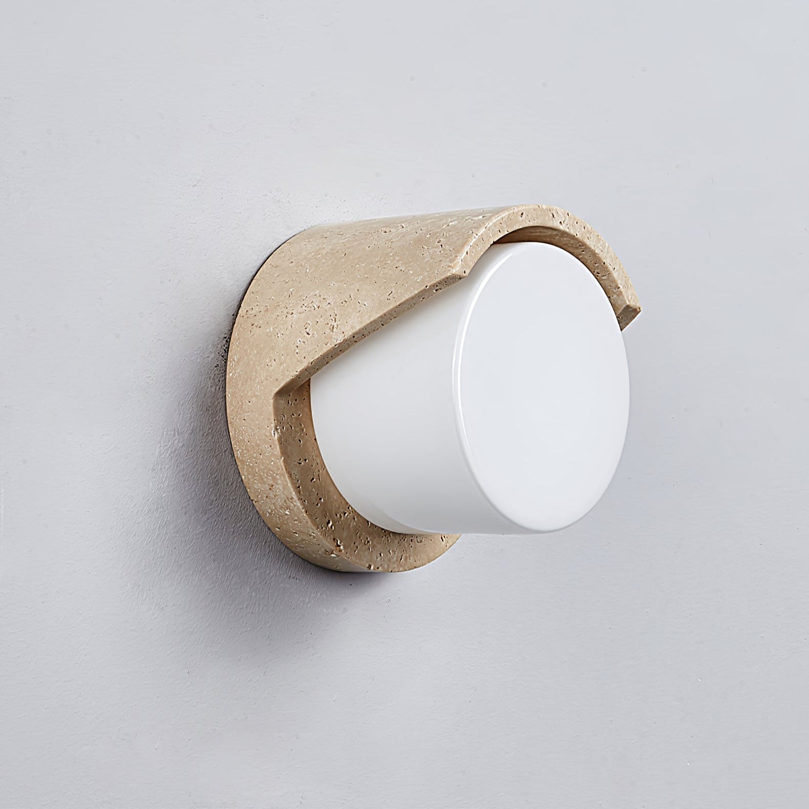 Quendis Travertine Wall Light-Neutral Decor