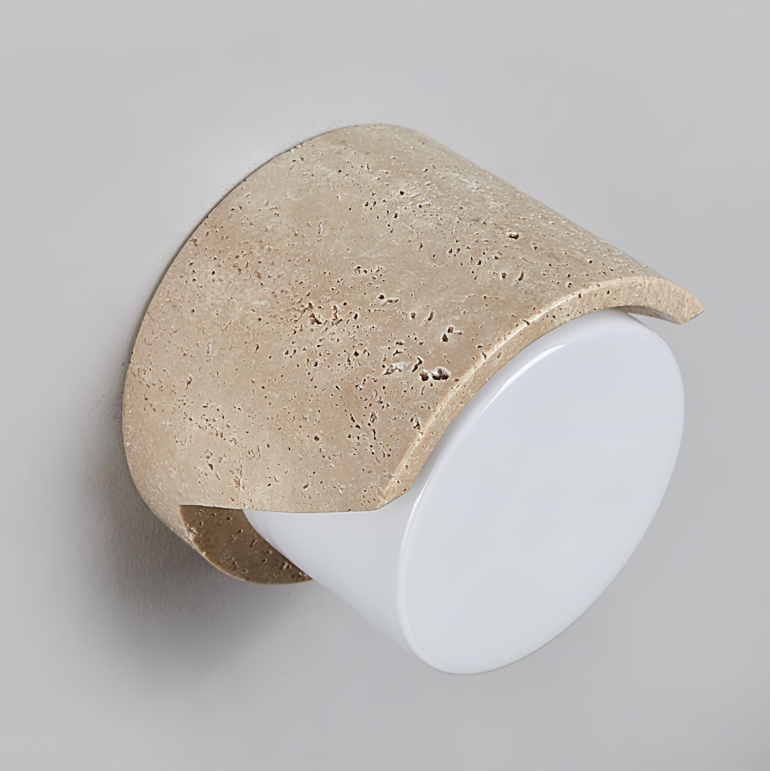 Quendis Travertine Wall Light-Neutral Decor