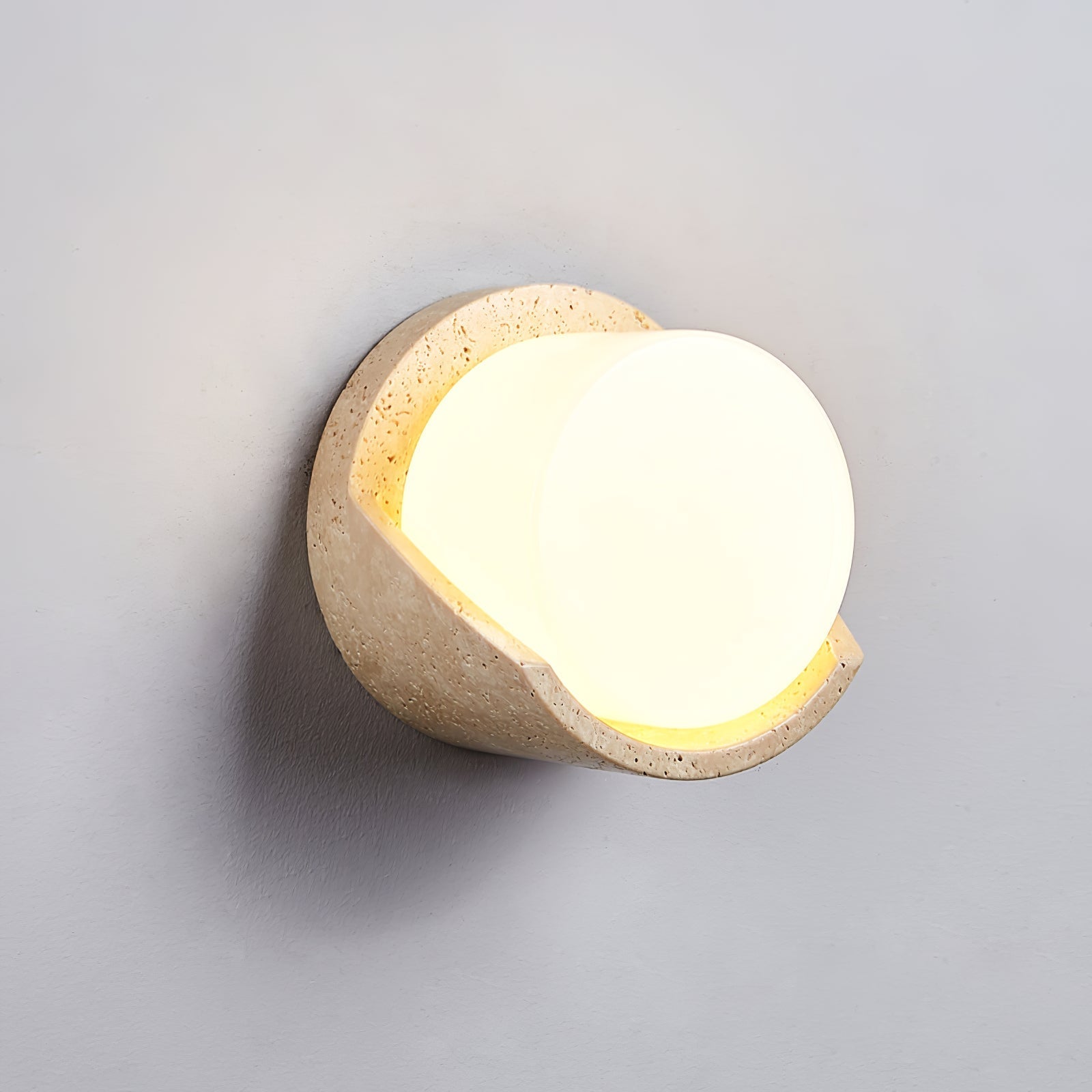 Quendis Travertine Wall Light-Neutral Decor