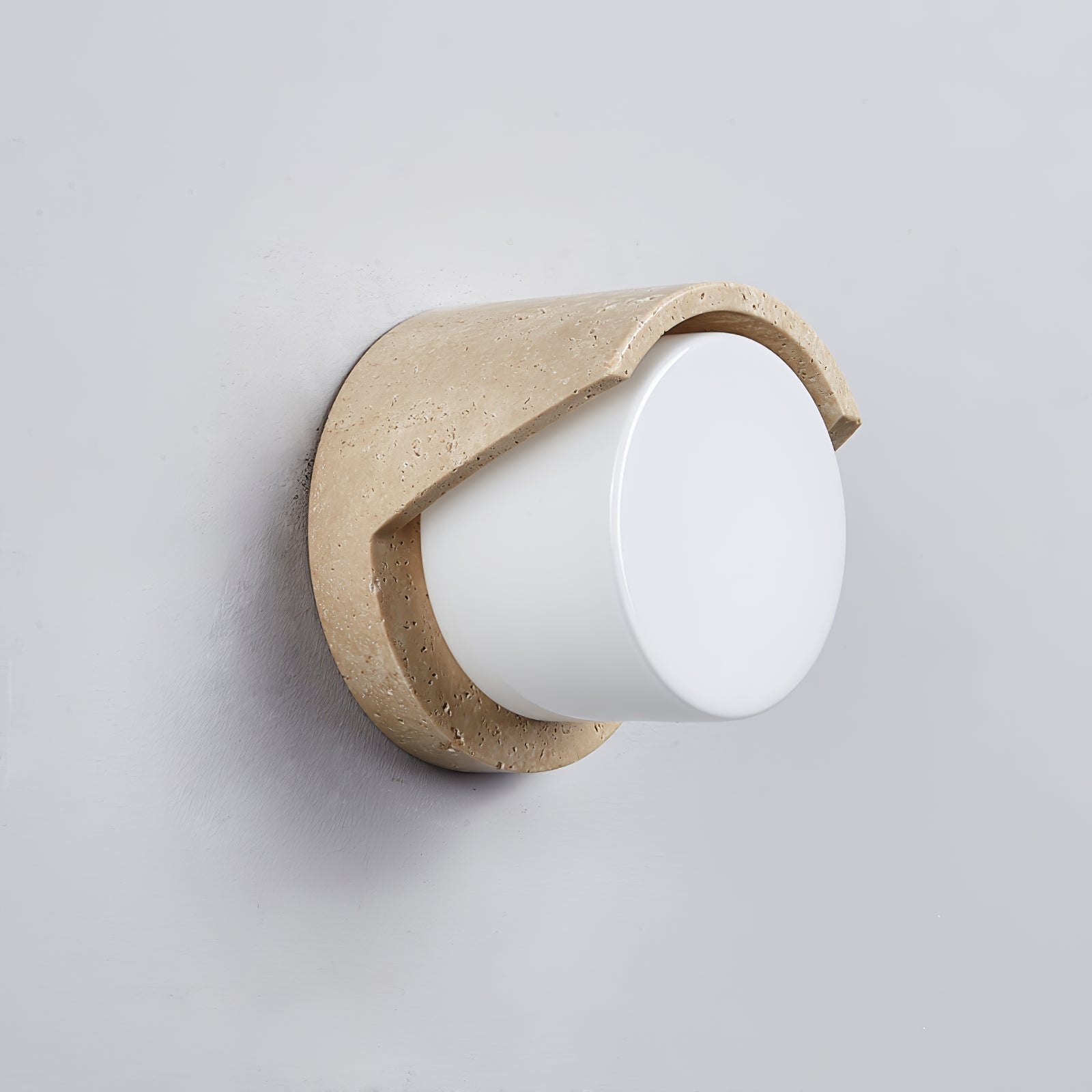 Quendis Travertine Wall Light-Neutral Decor