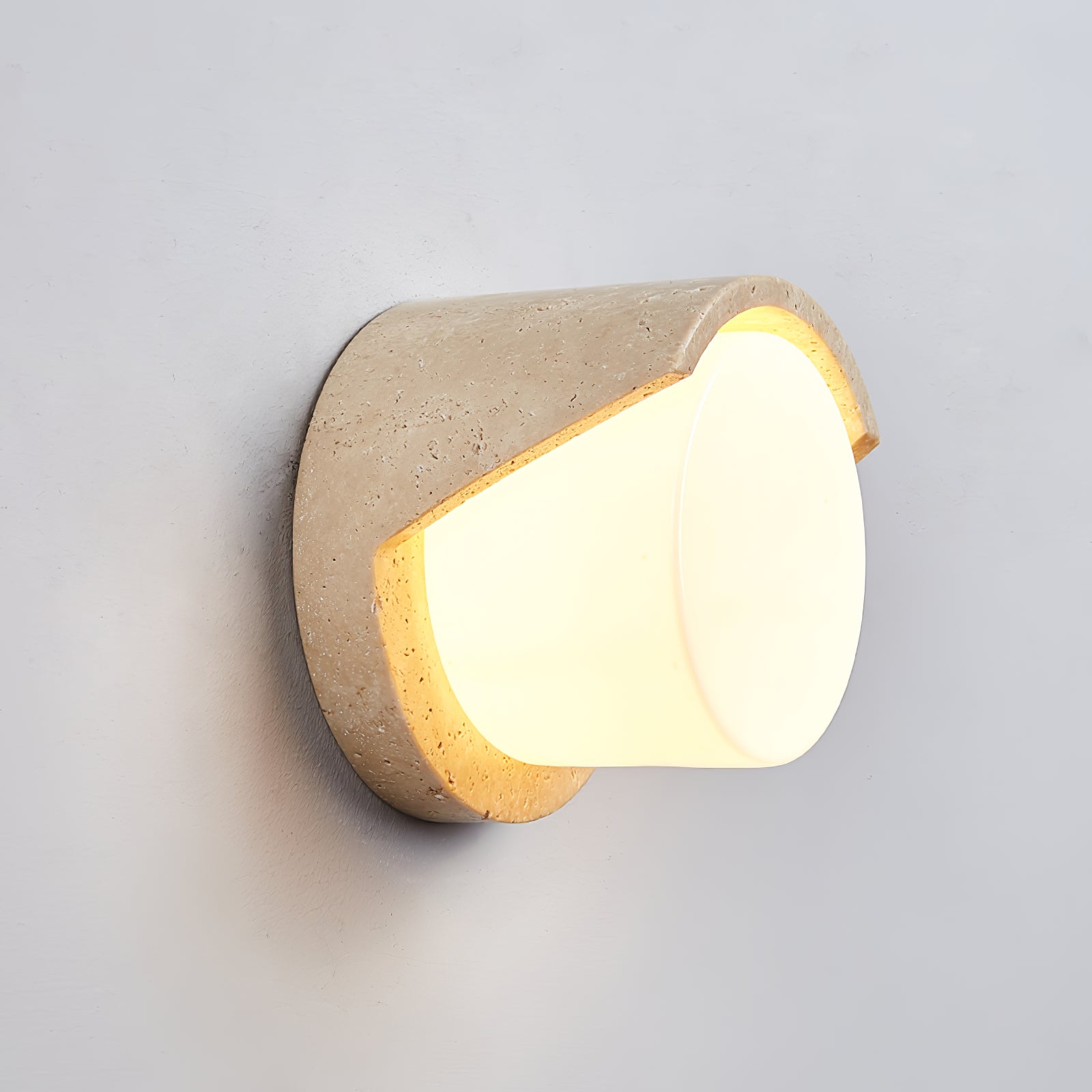 Quendis Travertine Wall Light-Neutral Decor
