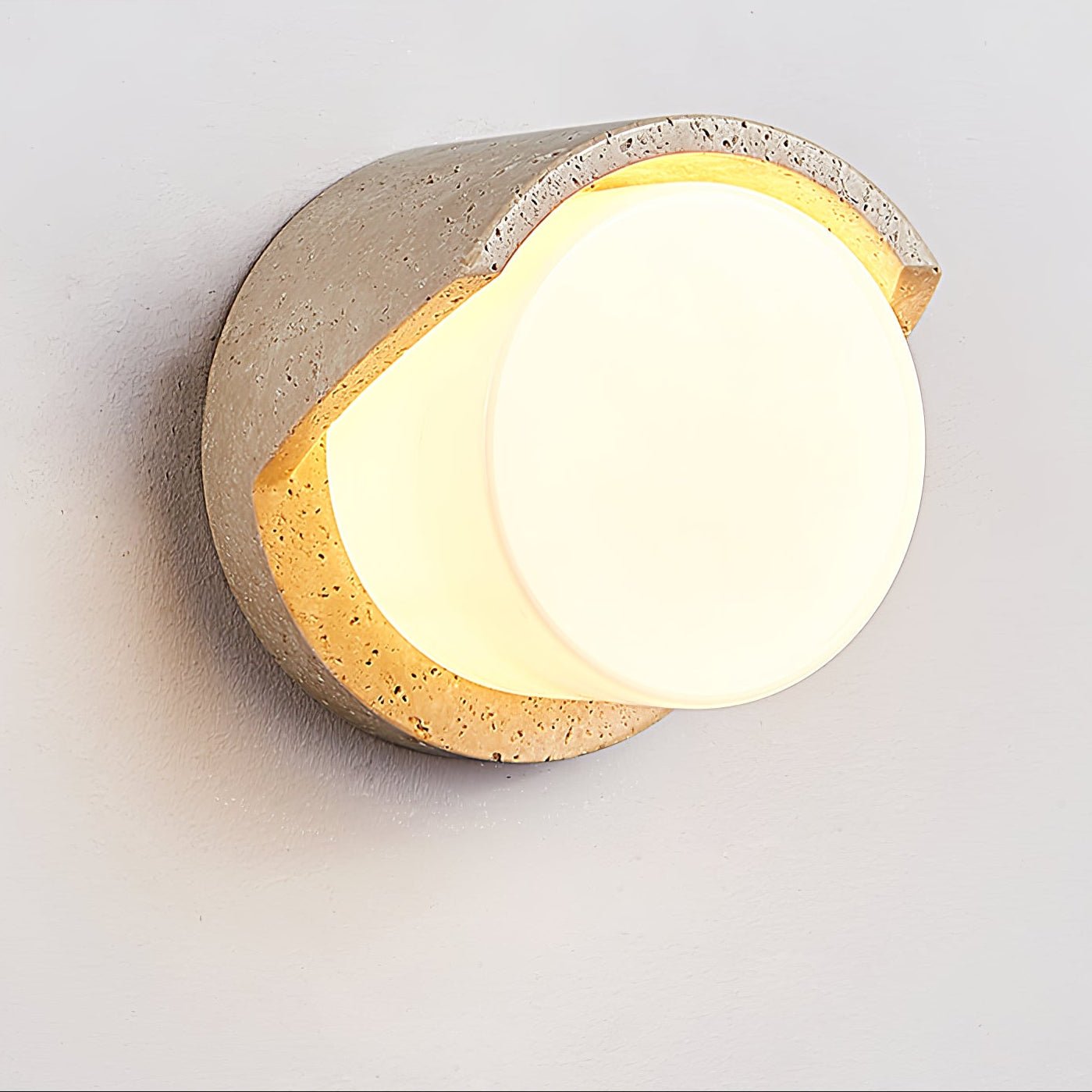 Quendis Travertine Wall Light-Neutral Decor
