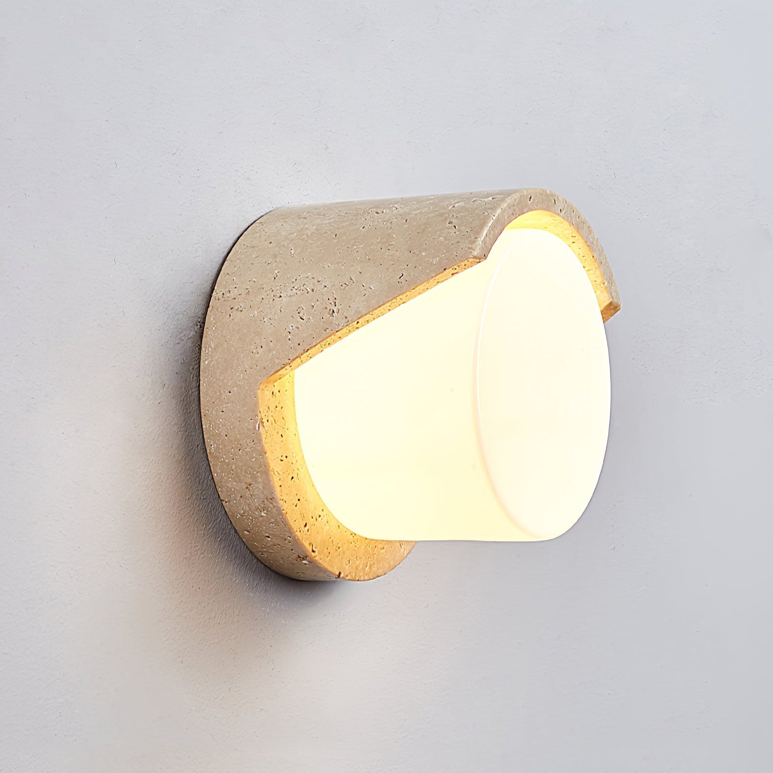 Quendis Travertine Wall Light-Neutral Decor