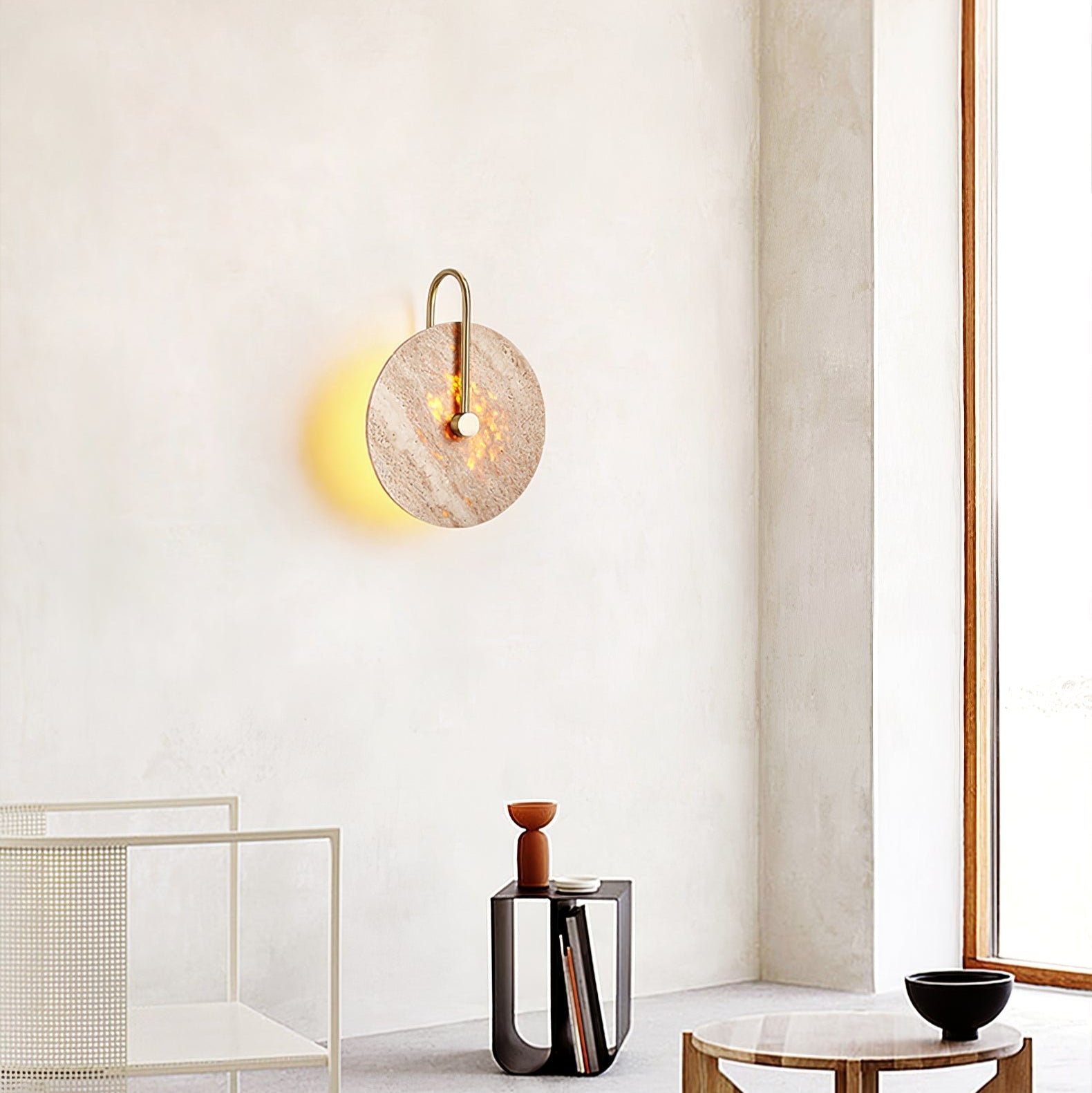 Berylx Hook Wall Lamp-Neutral Decor