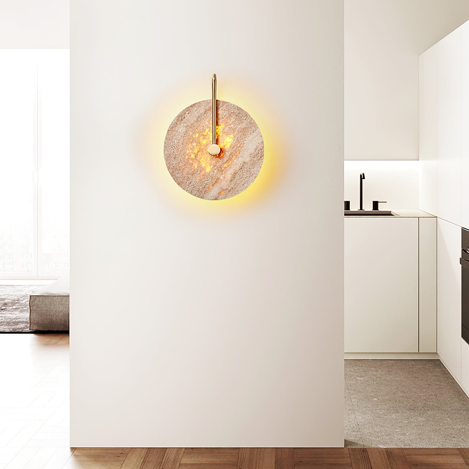 Berylx Hook Wall Lamp-Neutral Decor