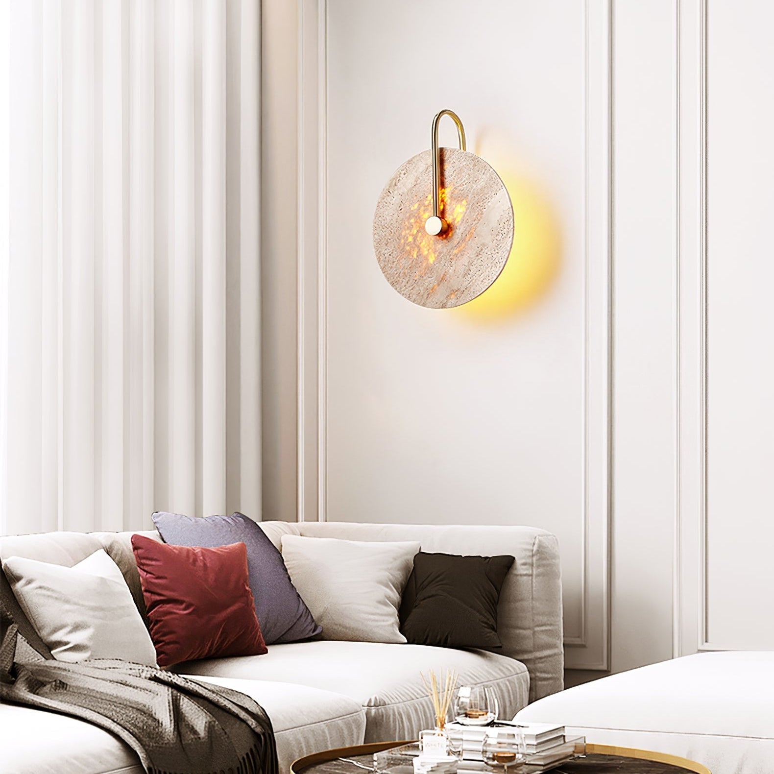 Berylx Hook Wall Lamp-Neutral Decor
