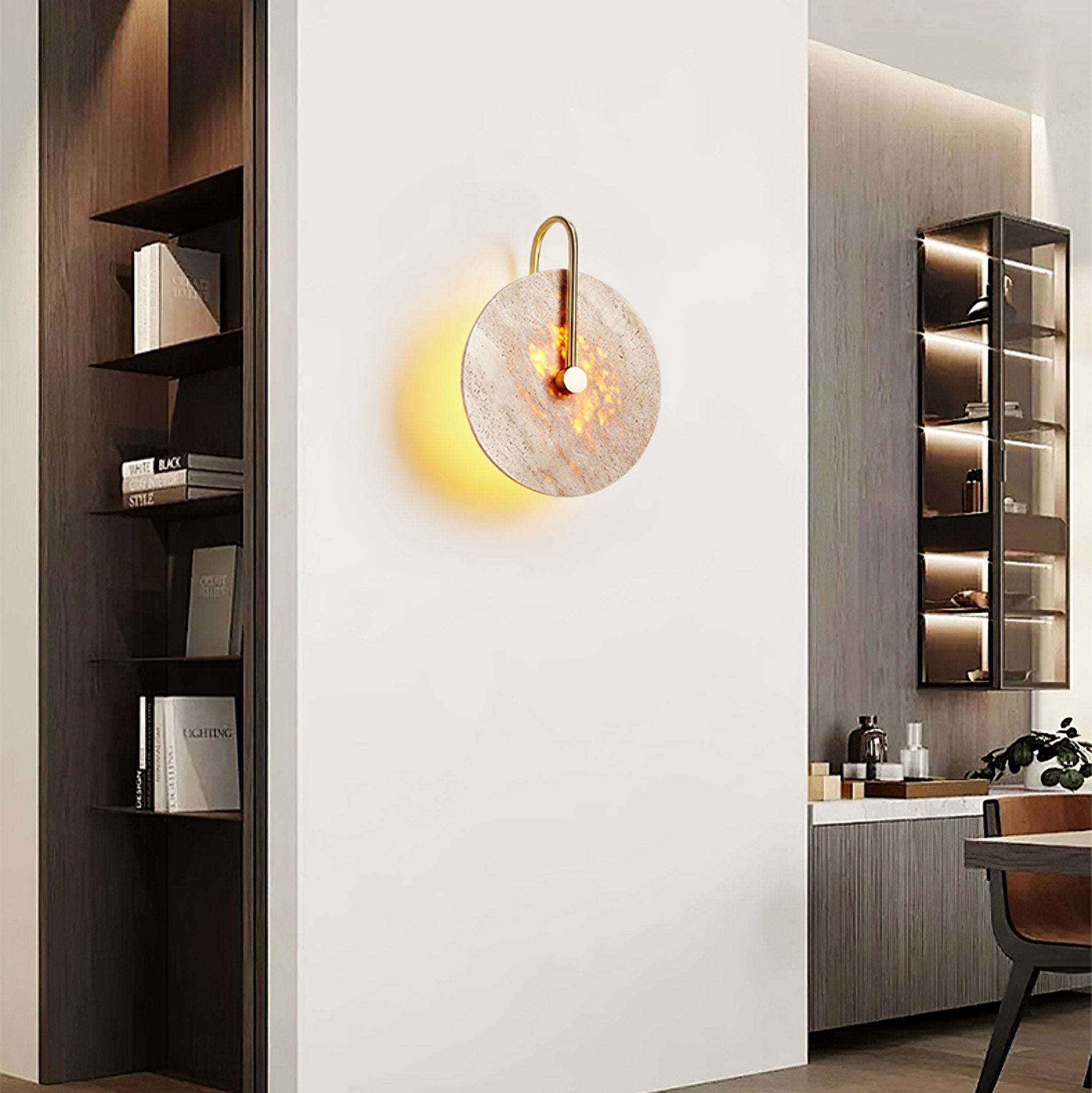 Berylx Hook Wall Lamp-Neutral Decor