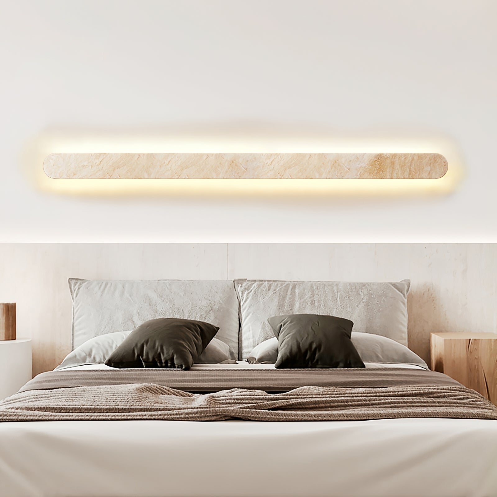 Elraee Travertine Wall Light-Neutral Decor