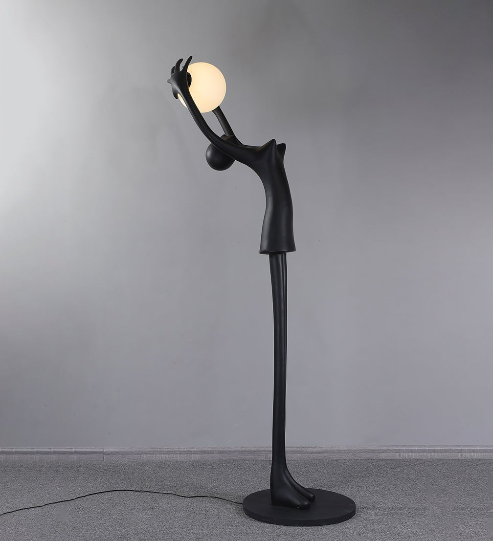 Lynorel Figurative Black Floor Lamp-Neutral Decor