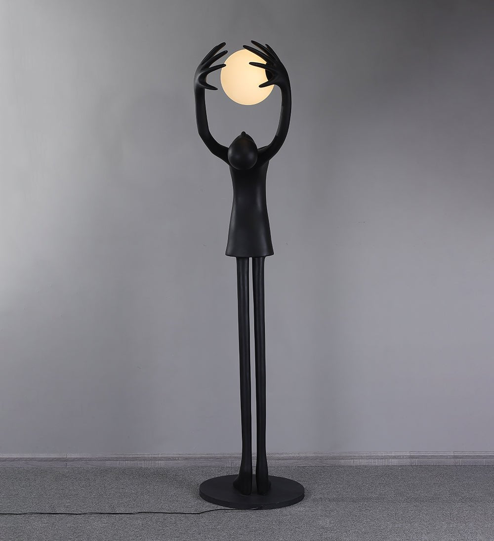 Lynorel Figurative Black Floor Lamp-Neutral Decor