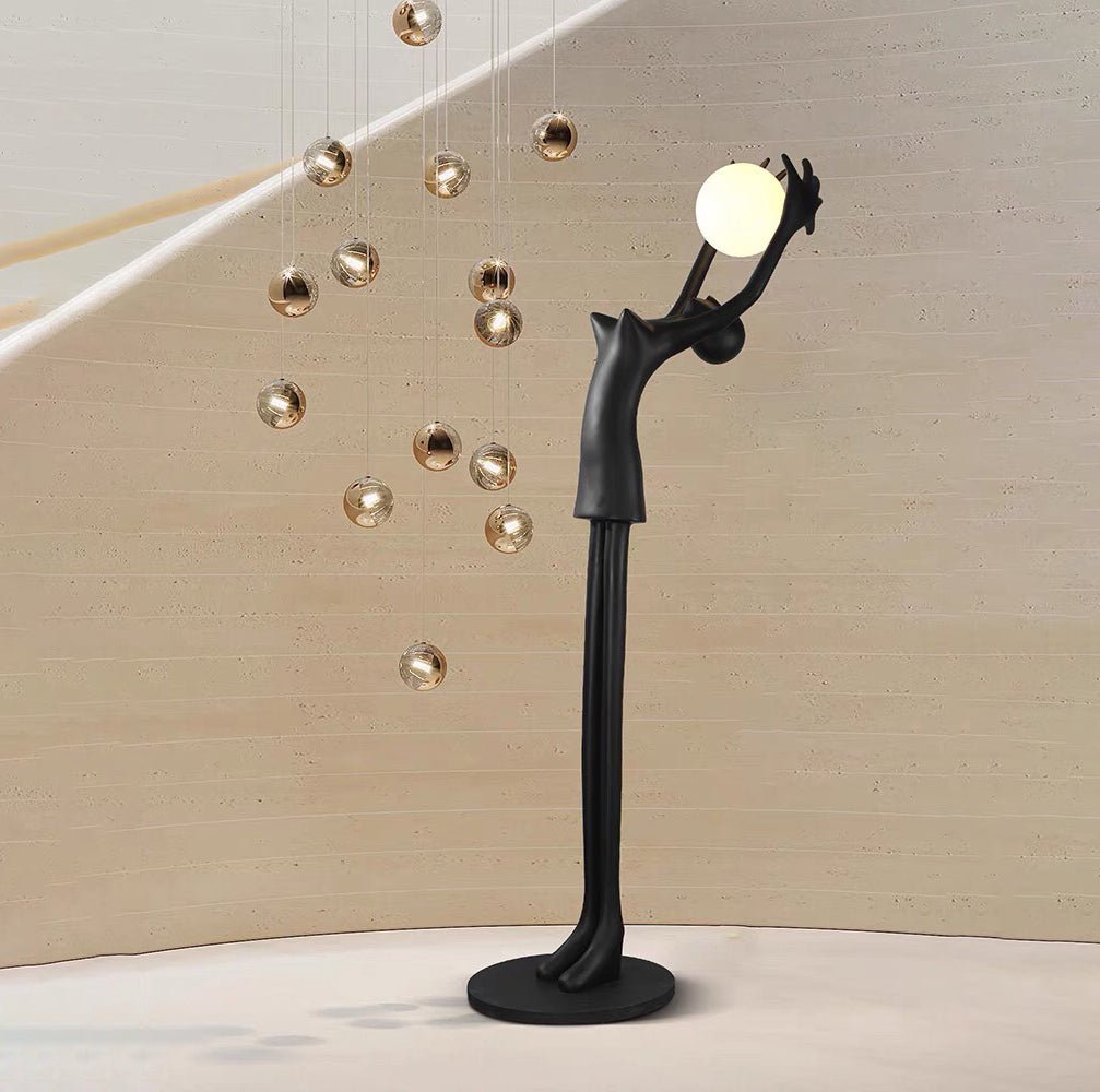 Lynorel Figurative Black Floor Lamp-Neutral Decor
