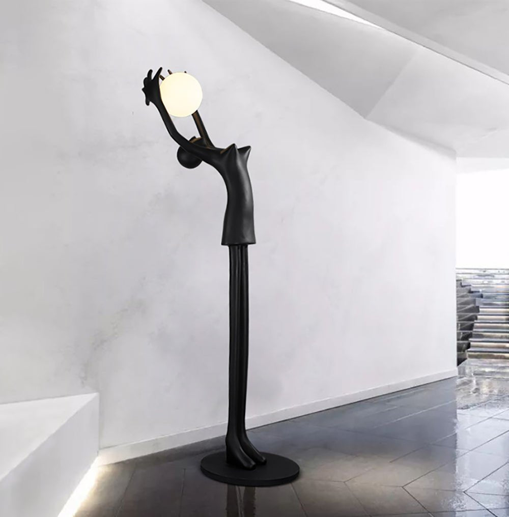 Lynorel Figurative Black Floor Lamp-Neutral Decor