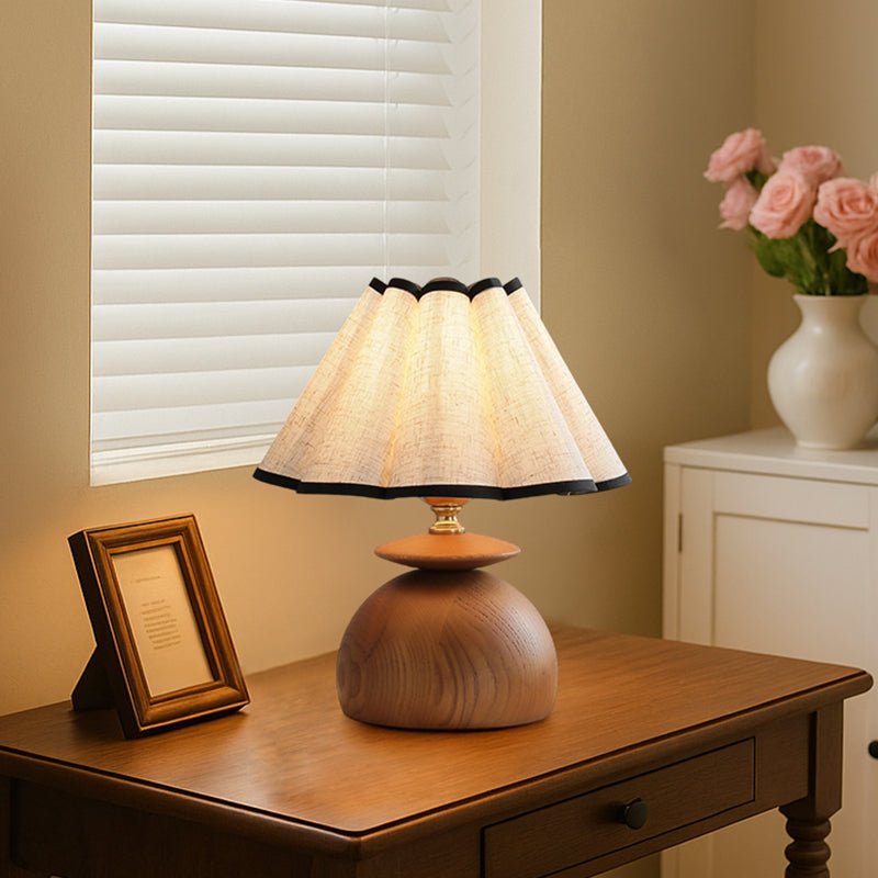 Liora Pleated Table Lamp-Neutral Decor