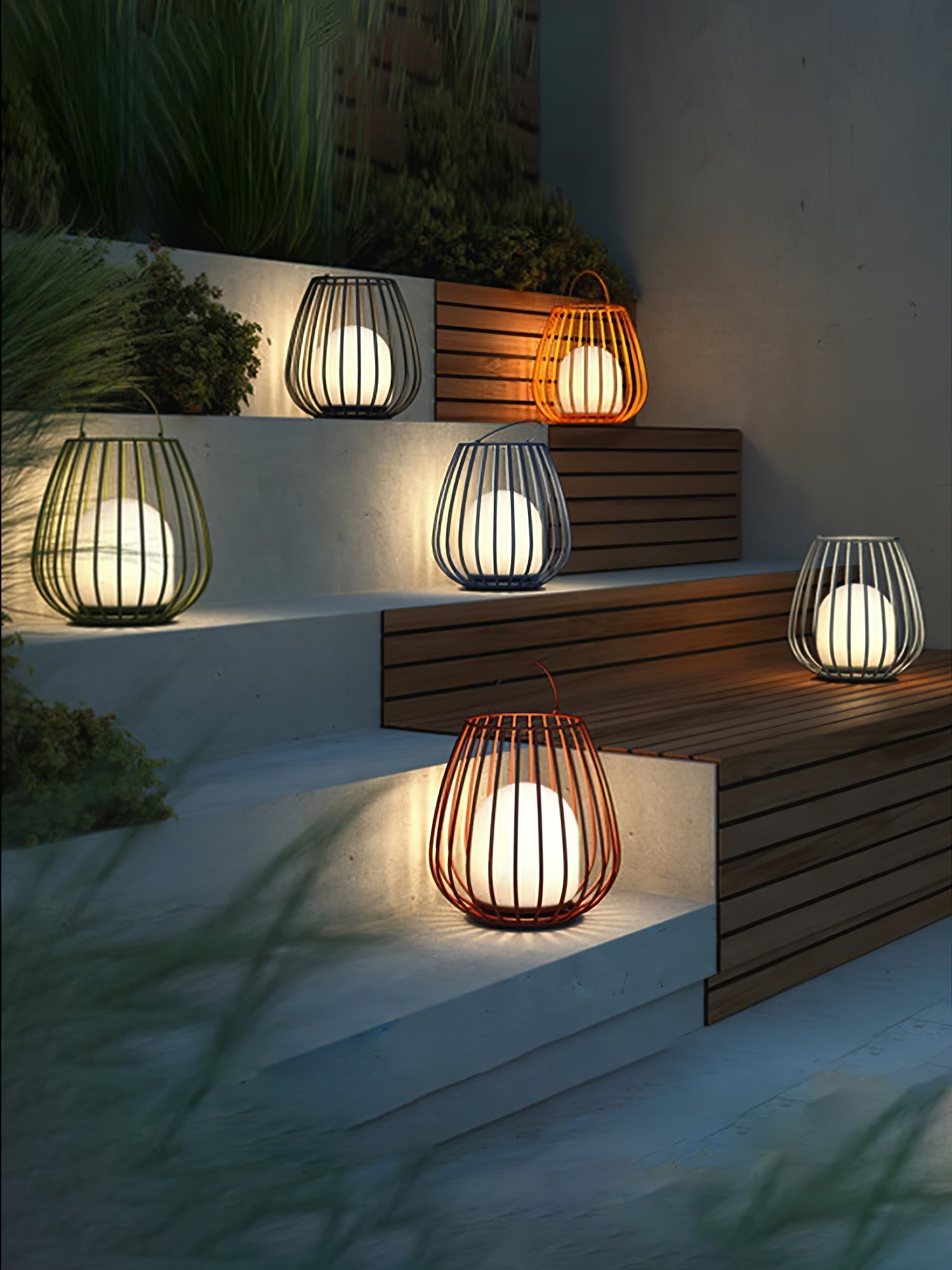 Rhex Rechargeable Outdoor Lantern Light-Neutral Decor