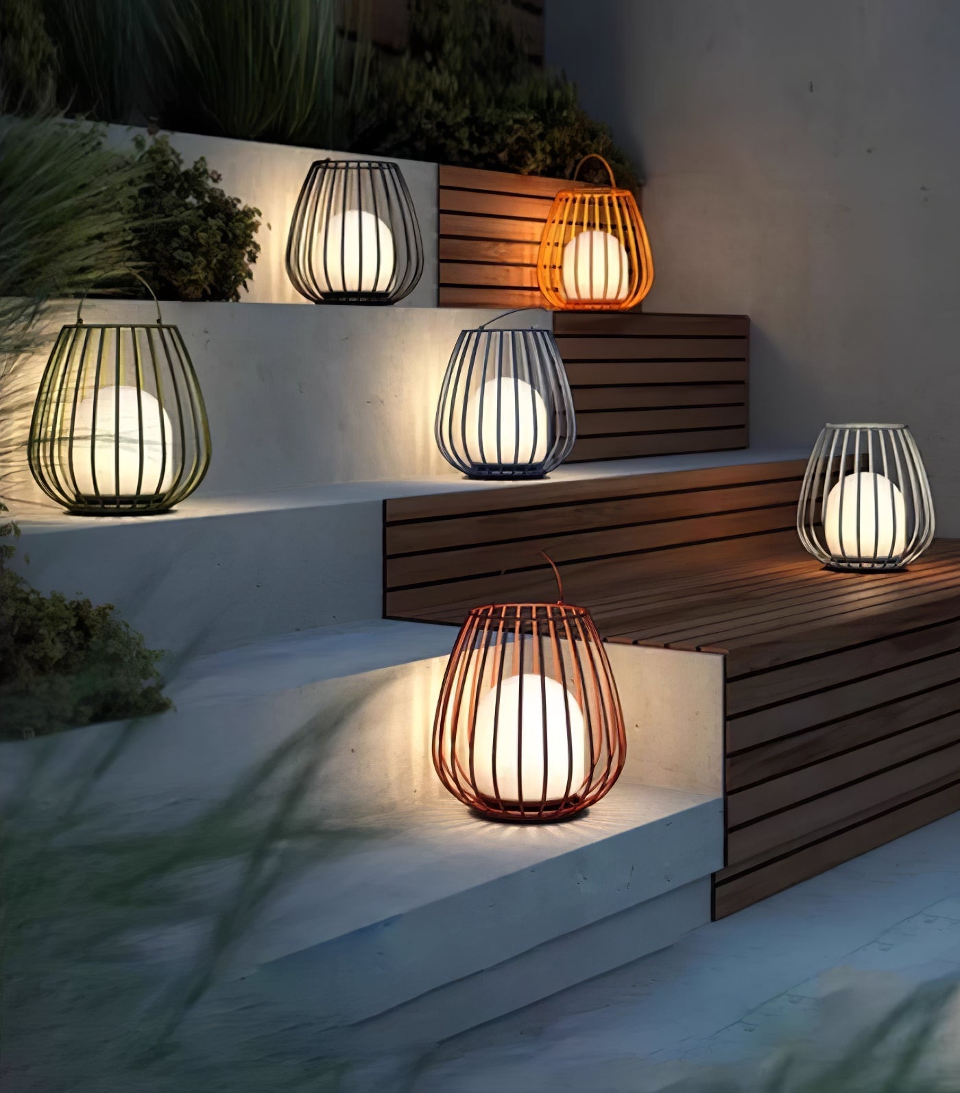Rhex Rechargeable Outdoor Lantern Light-Neutral Decor