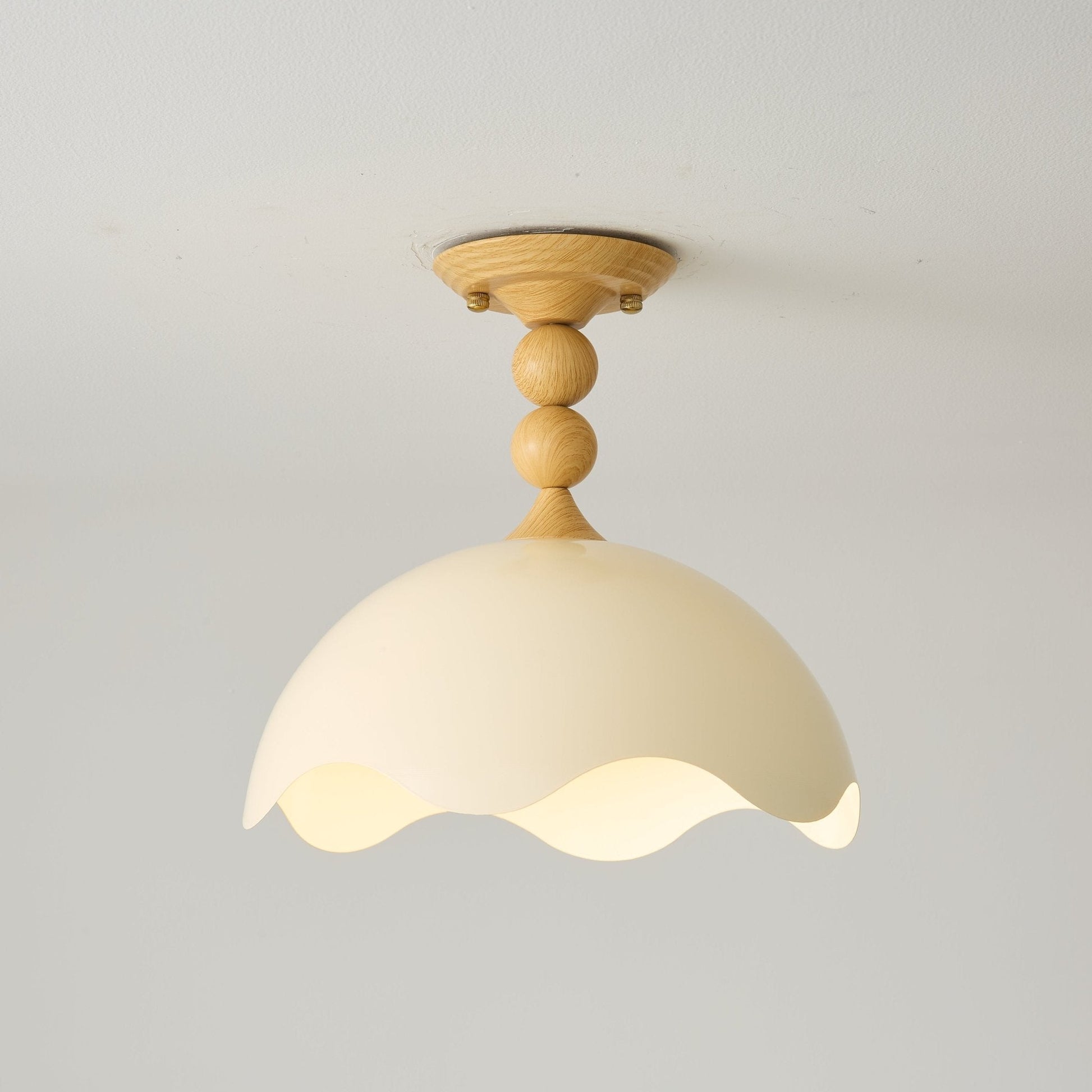 Liora Scallop Ceiling Light-Neutral Decor