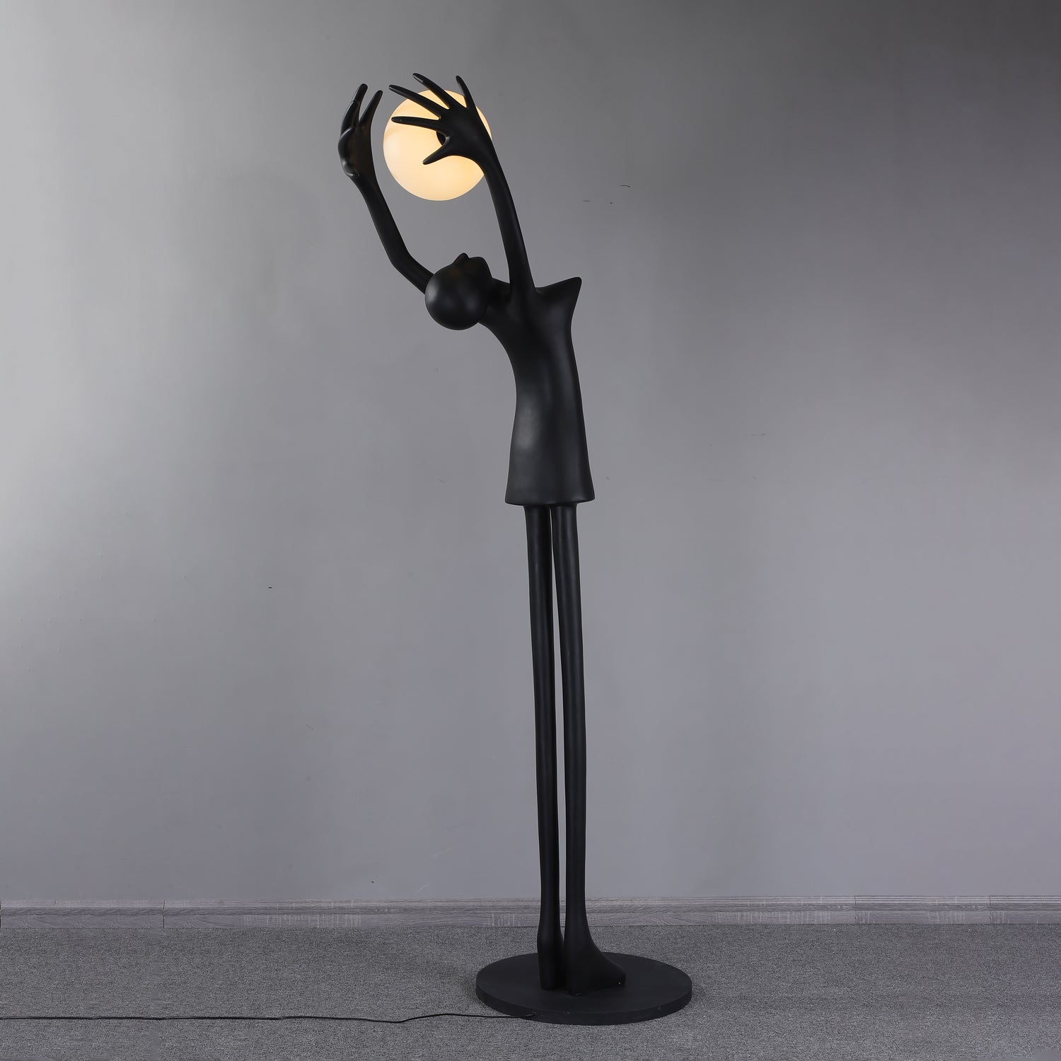 Lynorel Figurative Black Floor Lamp-Neutral Decor
