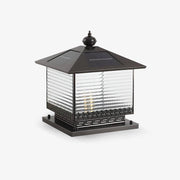 Syvenira Vintage Solar Pagoda Glass Outdoor Light-Neutral Decor