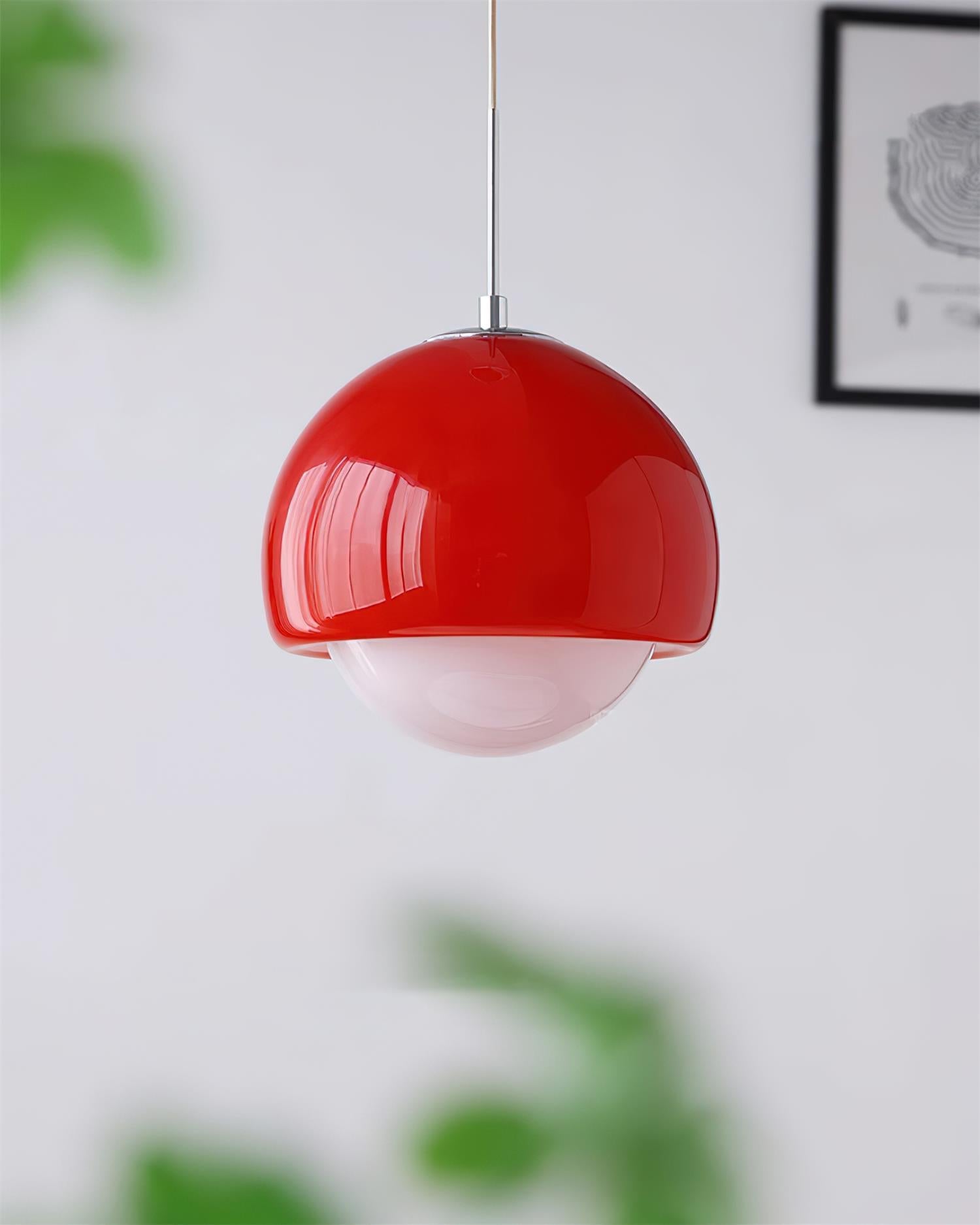 Lipko Pendant Light Glass Globe Retro Modern Colorful-Neutral Decor